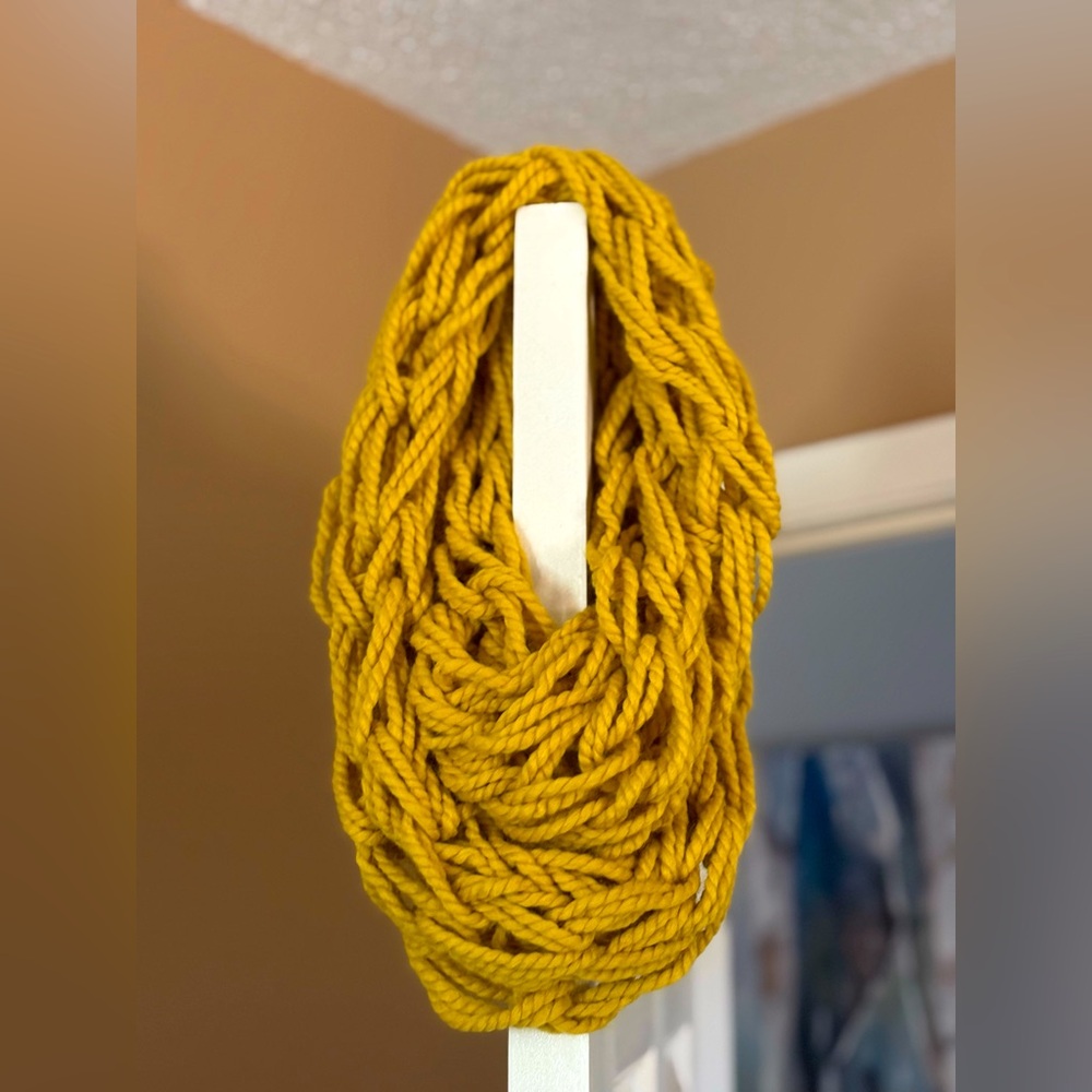 Handmade Arm Knit Infinity Scarf